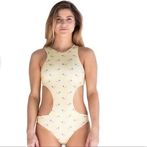 NWT Nirvanic BIRD OF PARADISE OQUI ONE PIECE Size L